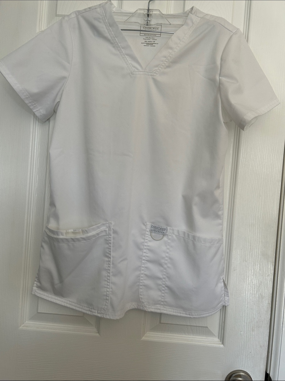 Cherokee Authentic workwear white scrub top